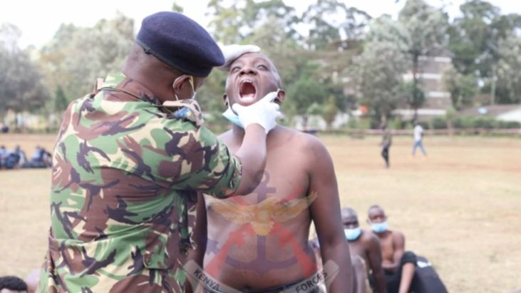 Make Sure you have your teeth before coming for the KDF Recruitment.