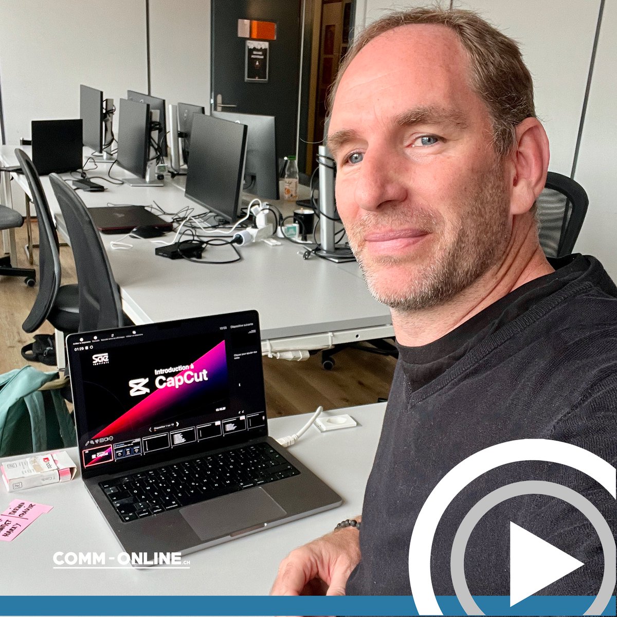 COMMONLINECH's tweet image. 🎬 C’est la pause !
Retour des formations en école — cette fois dans une école audiovisuelle 🎥
Au programme du jour : maîtriser CapCut pour créer des formats vidéos courts percutants (Reels, Shorts & TikTok).
Place maintenant à l’exercice pratique 💪✨ Bonne journée !