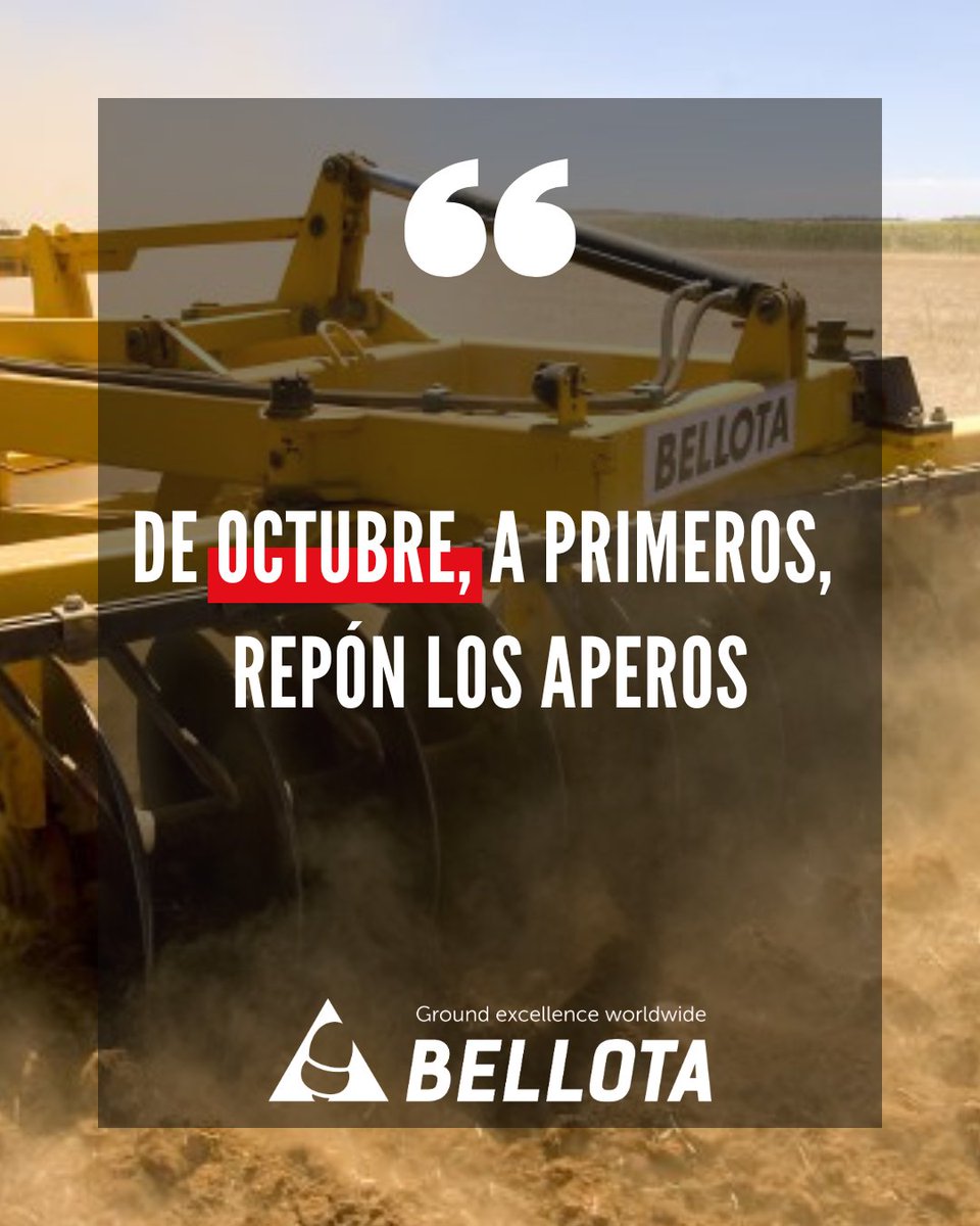 BAgrisolutions's tweet image. El mes de octubre es un mes esencial para el desarrollo de la agricultura, ya que es la fecha ideal para iniciar la siembra de una gran cantidad de cultivos. 🌱 

Recuerda tenerlo todo listo para realizar tu trabajo agrícola de la mejor forma posible. 🚜

#SomosAgro #Agricultura