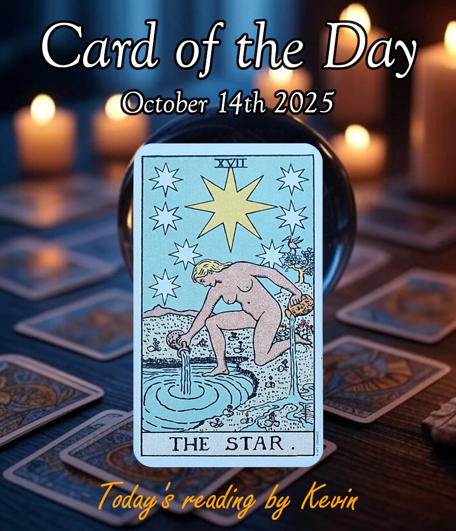 KevTarot's tweet image. The Star is a card of hope, inspiration, and healing and, at the start of this important week, suggests a time of renewal and optimism.
With Venus now back "home" in Libra, and Pluto finally heading direct after five long months in retrograde, the tide is starting to turn. All…