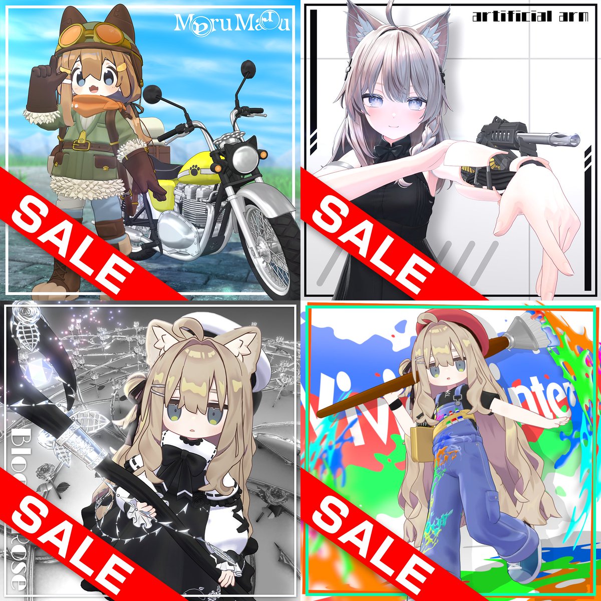 🎉誕生日記念セール開催🎉
24時間限定で対象商品がお得に！！！

🕛期間：10/14 0:00～24:00

この機会をお見逃しなく✨

marumarushop-vrc.booth.pm/item_lists/rYE…

#VRChat　#shop_marumaru