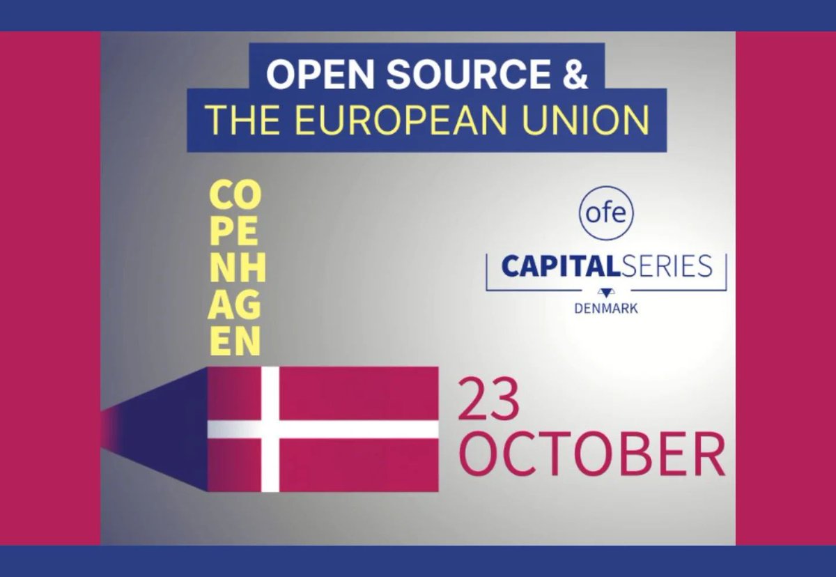 LPIEurope's tweet image. As Denmark embraces #opensource, #CapitalSeriesDenmark 2025 is set to take place in Copenhagen, Oct. 23!

At the high-level event, @LPIConnect will join policymakers, public sector leaders &amp;amp; #FOSS advocates to discuss #opentech in Denmark.

Learn more: lpi.org/x48b