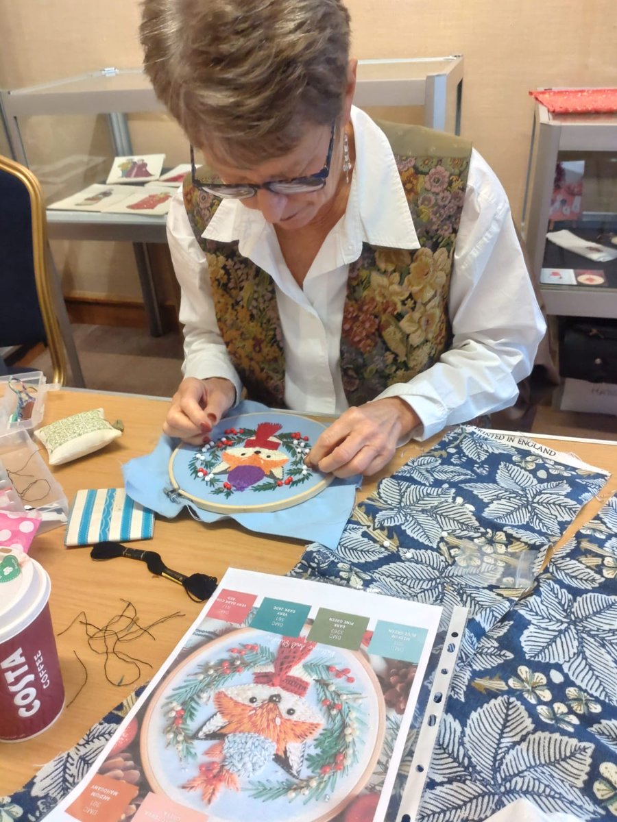 HistoricStaffs's tweet image. We had a great time during our Autumn Embroidery workshop over the weekend...🍂

What the group creates is always inspirational...stay tuned to social media this week to see their final creations!  🧵🪡

#autumnvibes #embroiderydesign