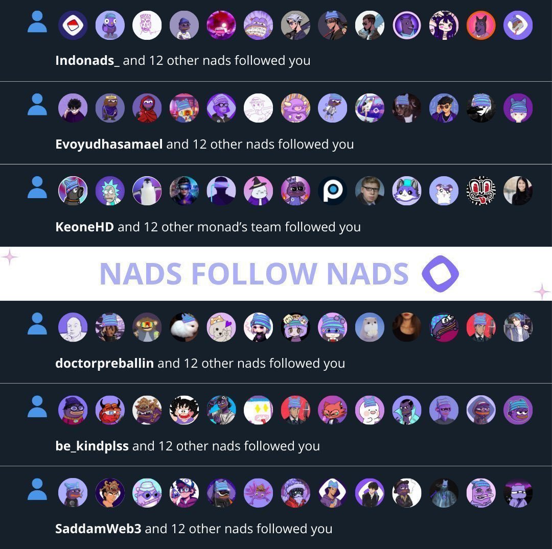 0xVoron's tweet photo. Every Nad should have 1,000+ followers before MAINNET

If you're in @monad, drop a comment so the I and community can follow you.

We grow together, #Nads💜🫂 https://t.co/S2OnC76Zmd