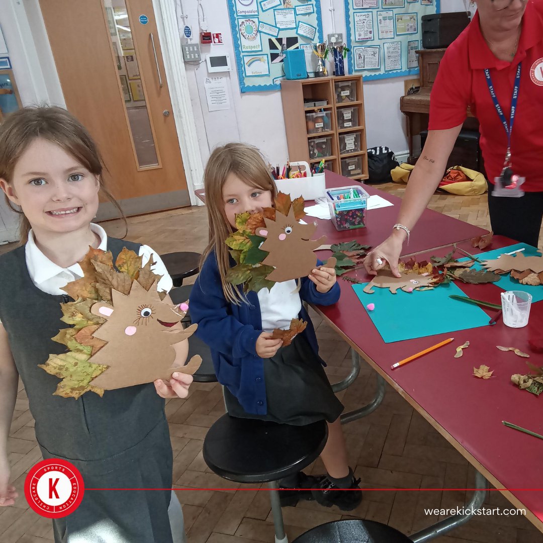wearekickstart's tweet photo. 🍂 Autumn creativity at Mottram Primary! 🍂
The children have been keeping the autumn vibes alive by making hedgehogs using leaves they collected during their outdoor adventures 🦔✨
#MottramPrimary #AutumnVibes #CreativeKids #OutdoorLearning #Kickstart #FunInSchool #Kickstart https://t.co/hupzL9p9sX