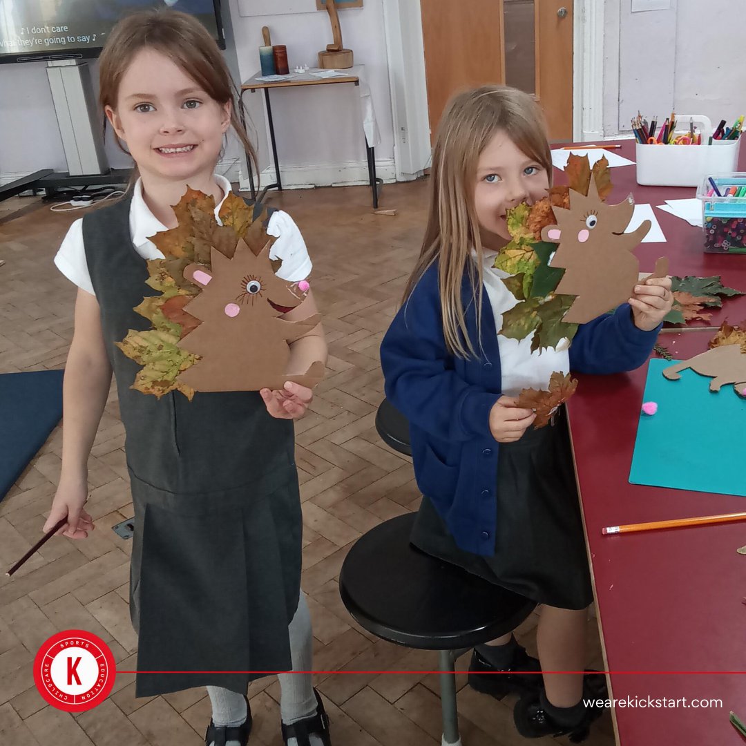 wearekickstart's tweet photo. 🍂 Autumn creativity at Mottram Primary! 🍂
The children have been keeping the autumn vibes alive by making hedgehogs using leaves they collected during their outdoor adventures 🦔✨
#MottramPrimary #AutumnVibes #CreativeKids #OutdoorLearning #Kickstart #FunInSchool #Kickstart https://t.co/hupzL9p9sX