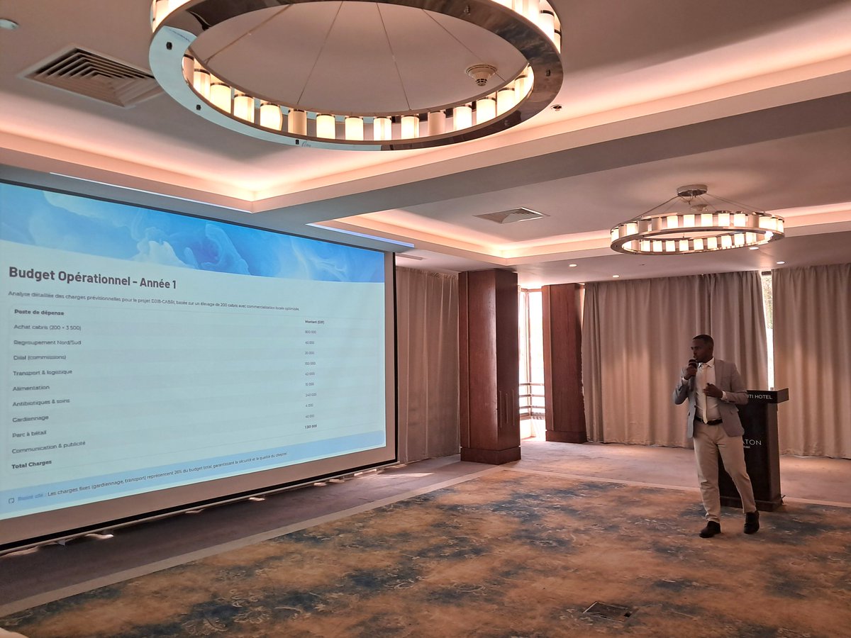 IGAD_CPALD's tweet image. 📍Djibouti, Djibouti City | 12-13 October 2025

📸Ongoing entrepreneurship pitching event convened under the EIDFR Project, implemented by @IGAD_CPALD and funded by @AfDB_Group.

Up to 20 youth-led startups shall be awarded a seed fund of $10,000 each.

#AfDB…