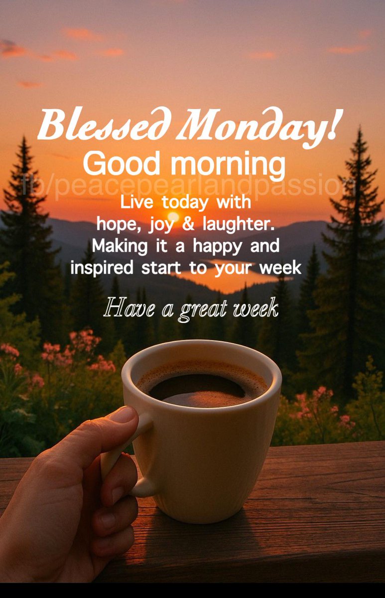 LifeWithJohn's tweet image. Hello, Monday! It's another new week and back to work and routine for many.
There are rewards to work and being productive that go beyond compensation. "Monday is for people with a mission." Stay inspired!