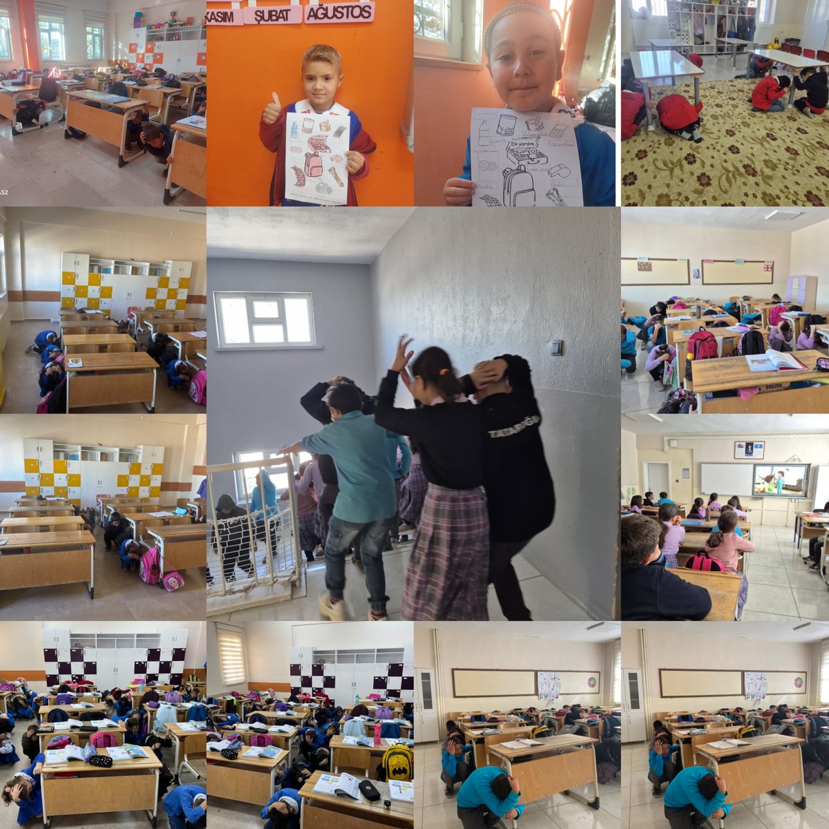 taskapiokulu's tweet photo. Okulumuzda "Deprem  Anı ve Tahliye Tatbikatı " gerçekleştirdik. Ögrencilerimiz, deprem anında yapılmas�� gereken davranış biçimlerini uygulamalı olarak öğrendiler. Afet bilinciyle hareket eden bir nesil için çalışmalarımıza devam .🌍
@TC_Eskil
@Eskil_MEM 
@brahimKler2 
@RKrdslr https://t.co/bb4R8dmDA2