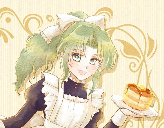 ティナ、お誕生日おめでとう! 今年はメイドティナちゃん(withモグ)で アトレのピクリマコラボのメイドティナちゃんが可愛くて、描いてみたかったので メイド服を描くのは初めてでしたが、楽しかったからまた描きたいな #tina_birthday_2025 #ティナ誕生祭2025