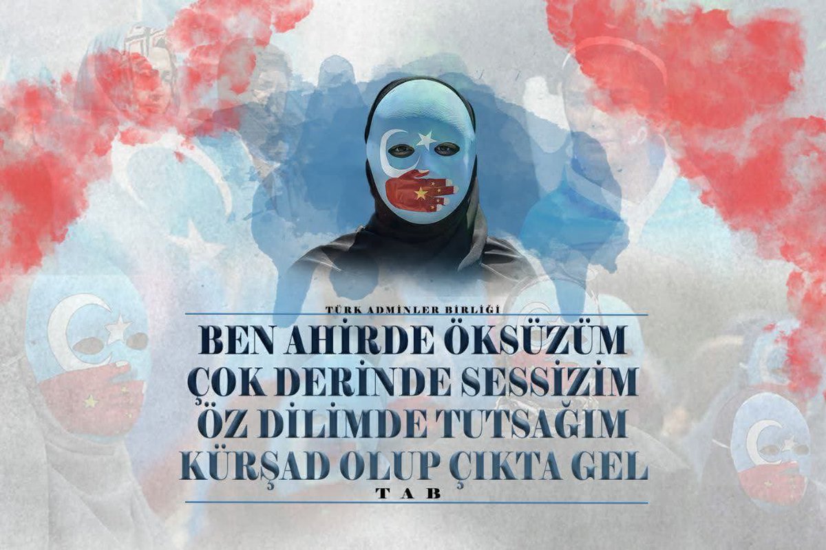 Susmak, suça iştirâk olmaktır.
Kardeşlerimizi unutmayalım!
#DoğuTürkistan