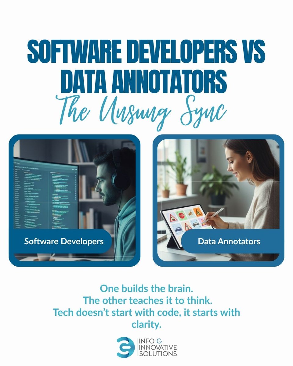 infogsolution's tweet image. Tech doesn’t start with code — it starts with clarity. #AI #MachineLearning #SoftwareDevelopment #DataAnnotation