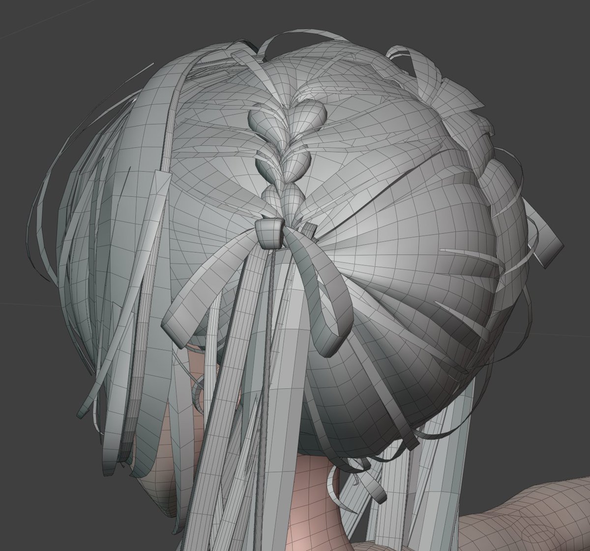 WIP ツインテールは後頭部もサビ #b3d