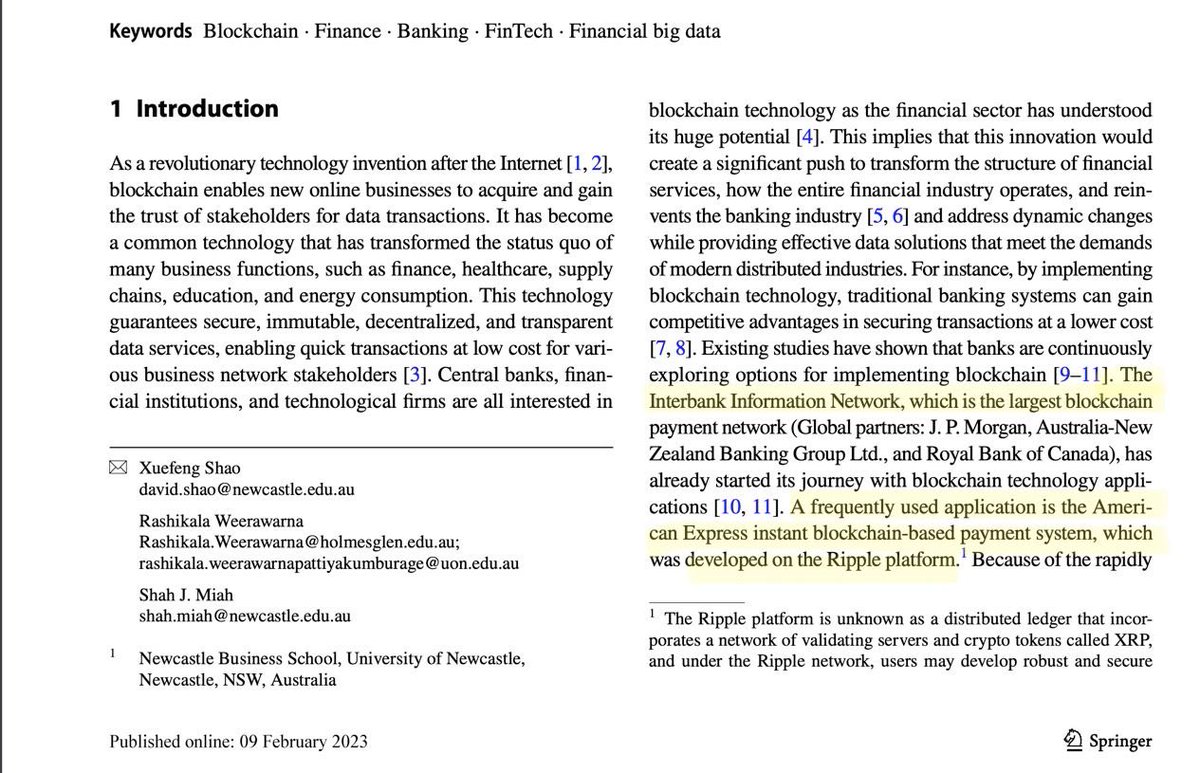 Ripple developed a blockchain-based platform that is “frequently used” by  American Express.✓ See for yourself.📝👇
