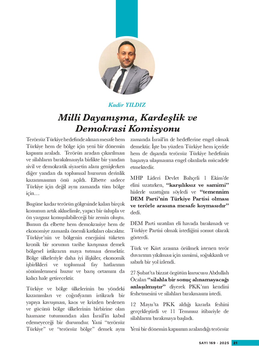 kutlu_seslenis's tweet photo. Kutlu Sesleniş Dergisi 169. sayı...

@kadiryildiz_tc: Milli Dayanışma, Kardeşlik ve Demokrasi Komisyonu https://t.co/k28d8lydFI