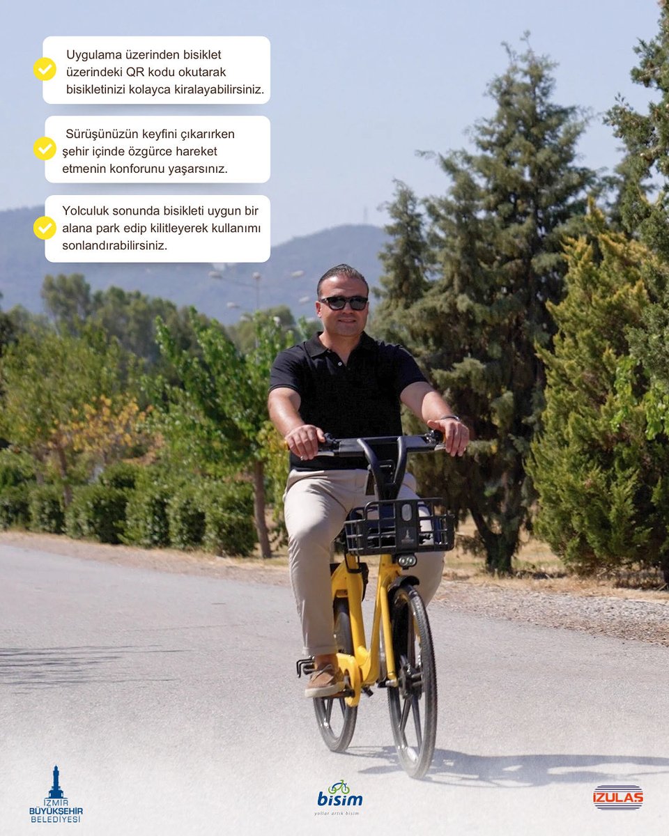 Bisim’le yola çıkın.

Bisim hakkında detaylı bilgiye bisim.com.tr/adresinden ulaşabilirsiniz. 
#izmirbüyükşehirbelediyesi #izulaş #bisim