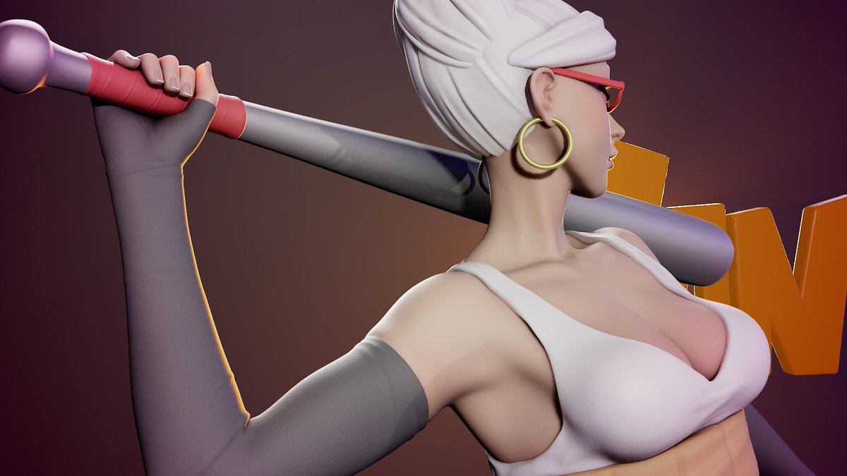 JustTis1's tweet photo. Fan art of DanDanDan grandmother cool character. Made for 3d printing :) #3dart #dandandan #Seikoayase #fanart https://t.co/dLhQcYkNJg