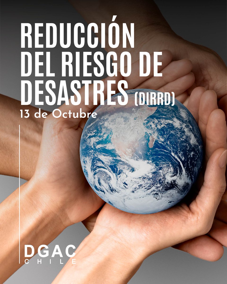 DGAC Chile (@dgacchile) on Twitter photo #Efémérides <a href="/DGACChile/">DGAC Chile</a>
Día Internacional para la reducción de riesgo de desastres.
📢¡Comparte! #Efémérides <a href="/DGACChile/">DGAC Chile</a>
Día Internacional para la reducción de riesgo de desastres.
📢¡Comparte!
