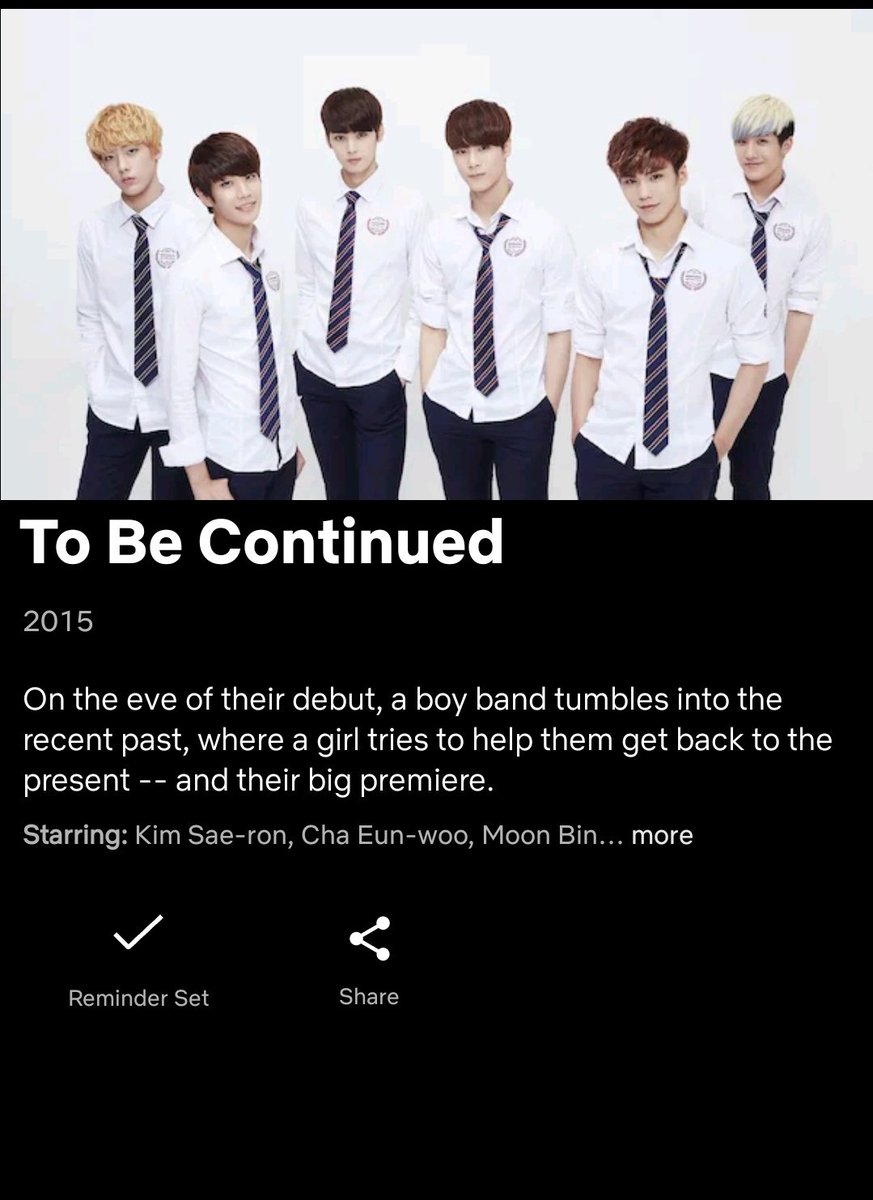 ChaEunwooINTL's tweet image. ‘To Be Continued’ (2015), CHA EUNWOO's first leading role in a web drama, will soon be available on Netflix.

— We don’t know which regions specifically.

#CHAEUNWOO #차은우 #이동민
#チャウヌ #车银优 #ชาอึนอู #車銀優