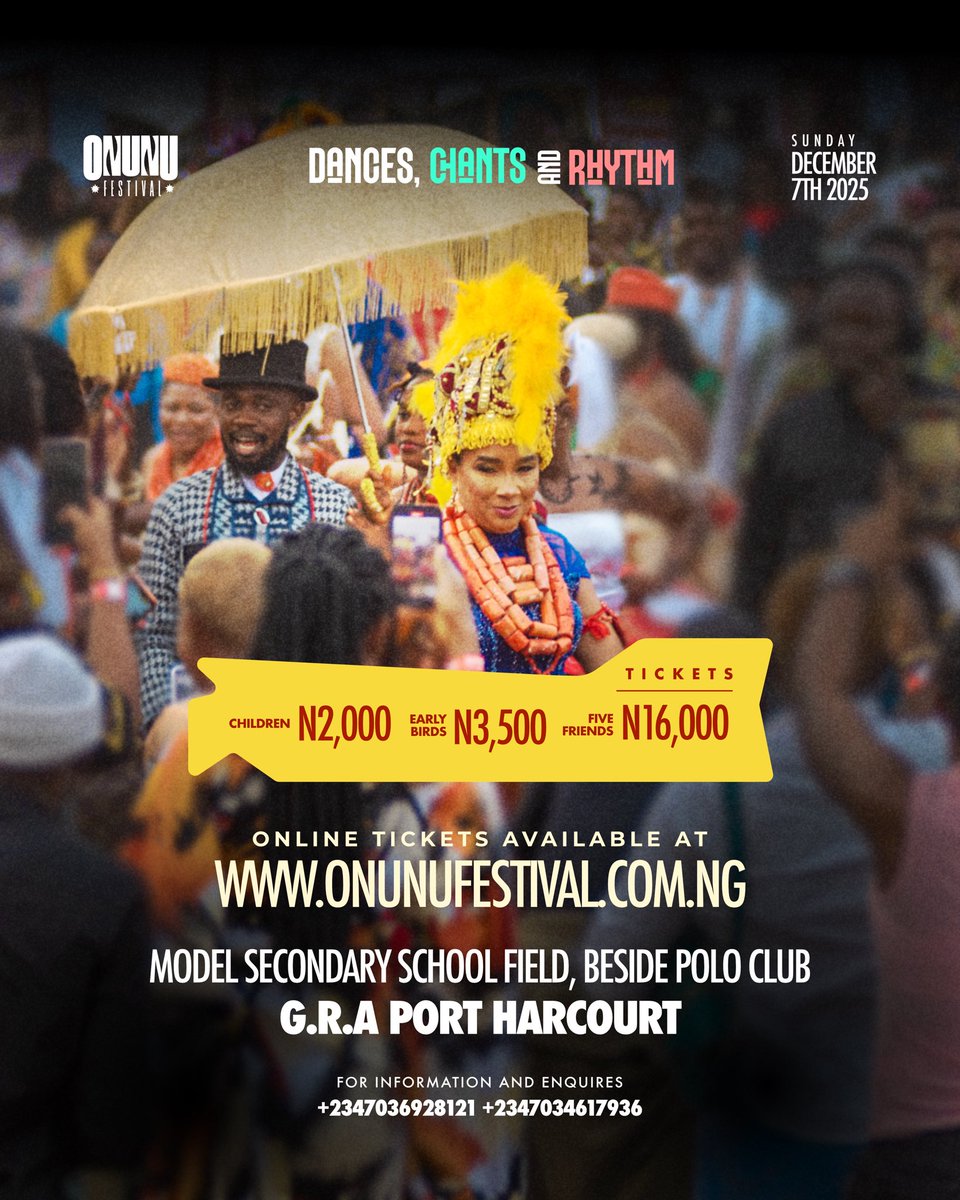 #onunufestival 
If you’re in Port Harcourt this one’s for you 🤭‼️