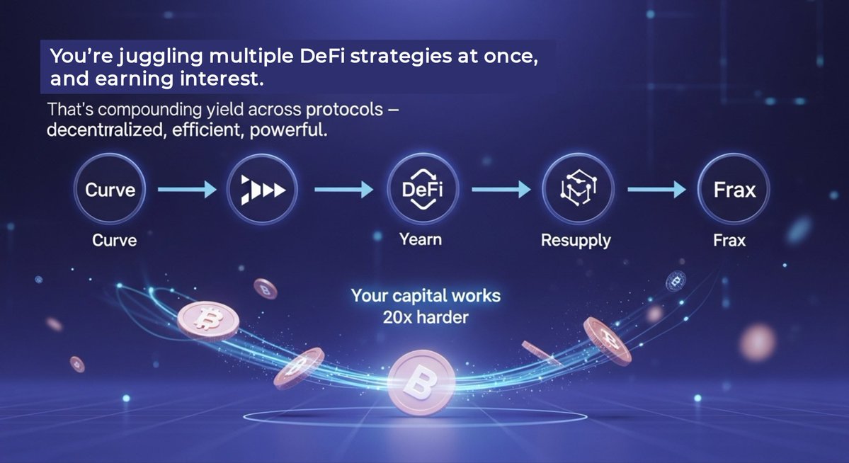 𝐋𝐞𝐭’𝐬 𝐠𝐞𝐭 𝐩𝐫𝐚𝐜𝐭𝐢𝐜𝐚𝐥. 𝐇𝐞𝐫𝐞’𝐬 𝐡𝐨𝐰 𝐲𝐨𝐮 𝐠𝐞𝐭 𝐢𝐧 𝐨𝐧 𝐭𝐡𝐢𝐬:

•Earn or acquire crvUSD/frxUSD through Curve Lend or Fraxlend.
•Head to the Resupply app interface.
•Deposit your yield-bearing tokens as collateral.
•Borrow reUSD stablecoins
