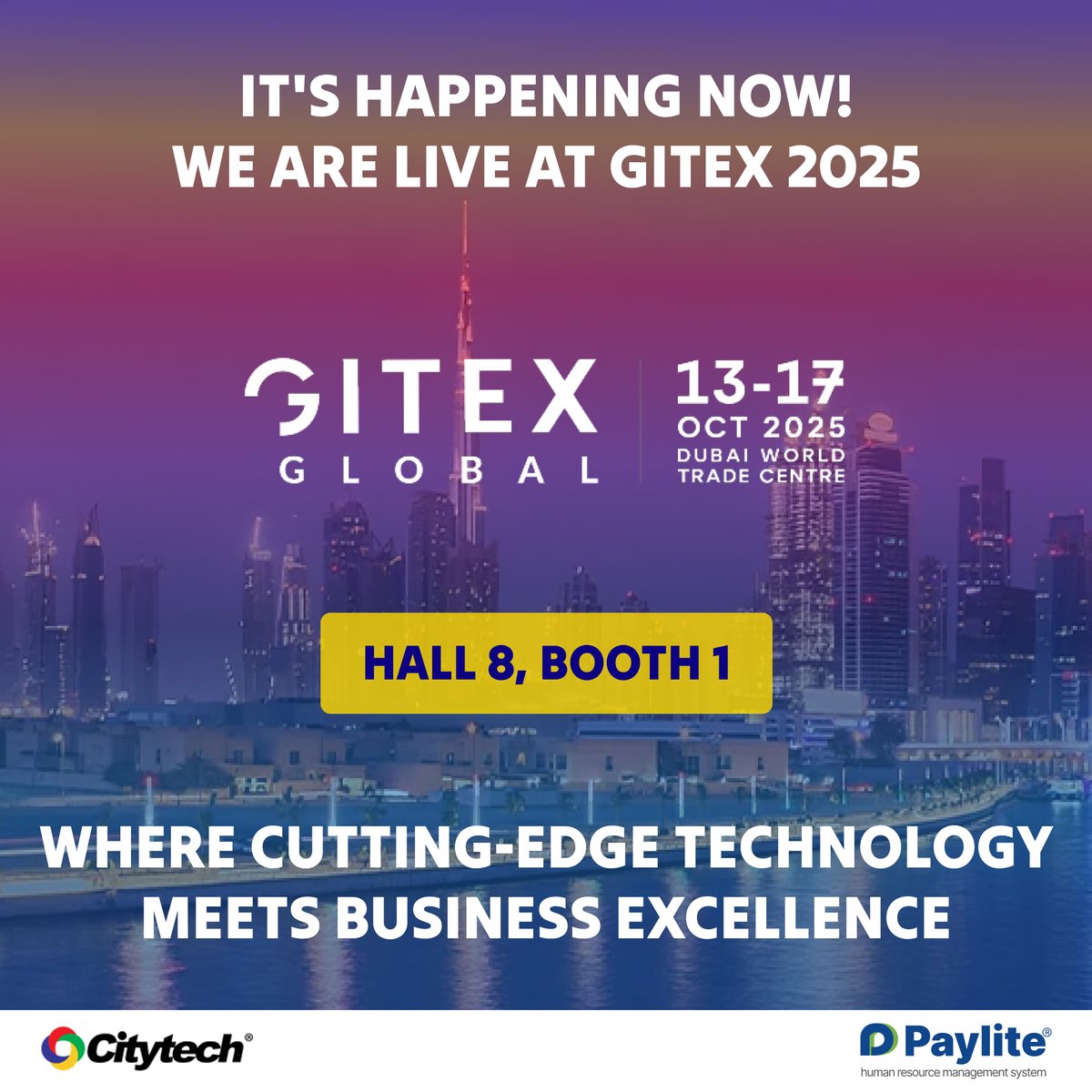 citytechsoft's tweet image. Day 1 at #GITEXGLOBAL2025 and we&apos;re ready to revolutionize your business! @citytechsoft and @Paylite  are LIVE at Hall 8, Booth 1 with advanced solutions in #ecommercedevelopment, #MicrosoftDynamics365, and enterprise #DigitalTransformation.
citytechcorp.com/contact-us/
#GITEX #uae