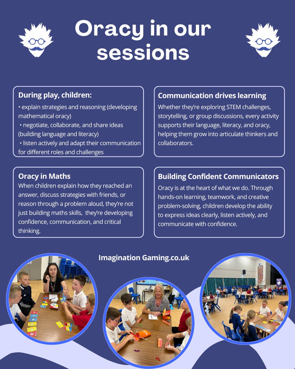 Tabletop gaming isn’t just fun, it’s powerful learning.
Children practise oracy through discussion, reasoning, &amp; reflection, strengthening maths, language, and literacy along the way.
Talk is thinking in action.
#Oracy #STEMLearning #LanguageDevelopment #MathsReasoning #Teaching