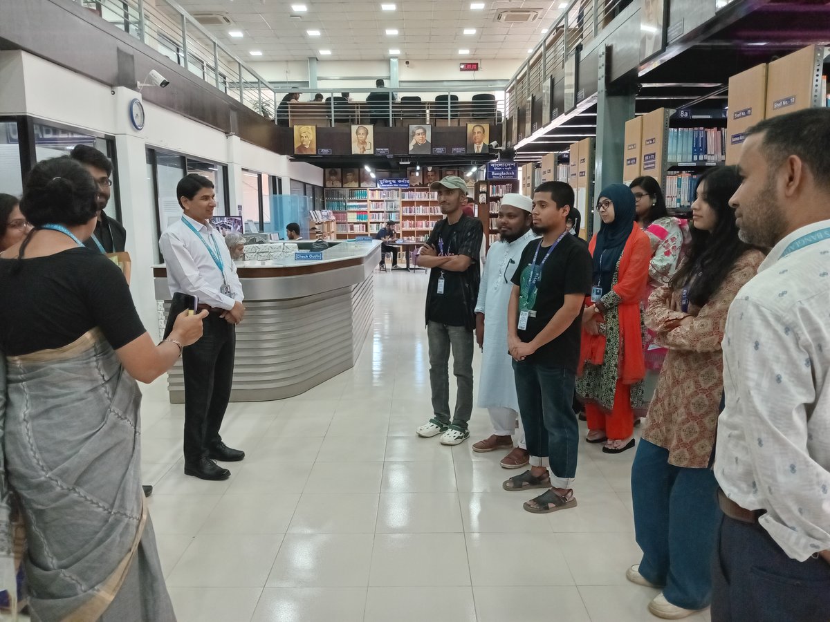 LibraryULAB's tweet image. ULAB Library conducted Library Orientation for the undergraduate students of the Department of Bangla Language and Literature (BLL) for Fall2025 and Library organized the orientation on 12 October 2025.
