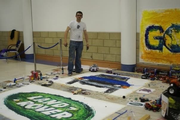 Popbangcolour's tweet image. Crikey, 18 years of POPBANGCOLOUR! 
Its popped up on @LinkedInUK 🎉

What started off as an idea to create artworks with radio controlled cars continues in 2025 #paintwithcars 

Here are some very early photos of some of the first events I was at in the early days… 🚗🎨