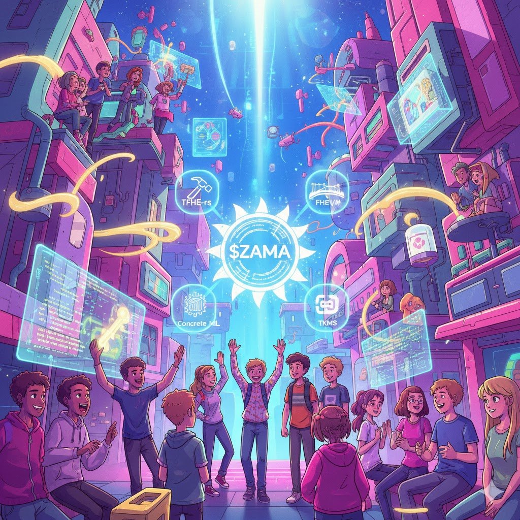 When I think about Zama, it doesn’t feel like a company, it feels like a movement powered by caffeine, code, and curiosity.

We’re the generation that grew up online, streaming, building, breaking things just to rebuild them better.
So when we built the Zama Protocol, we didn’t