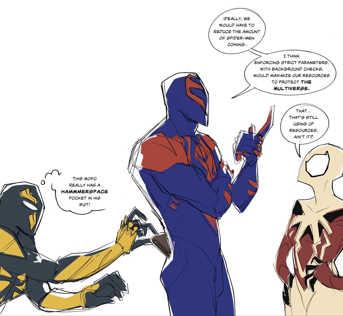 A silly spiderverse doodle