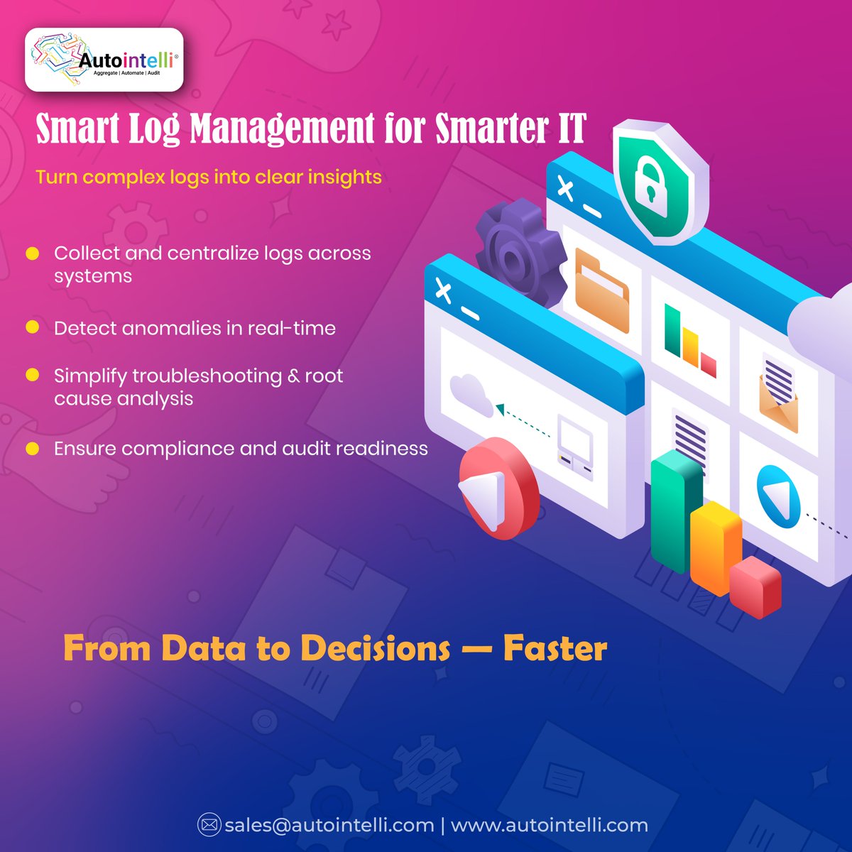 autointelli's tweet image. 🚀 Simplify IT with Smart Log Management by Autointelli!
✅ Centralize logs
⚡ Detect anomalies
🔍 Fix issues faster
From Data to Decisions — Faster.
👉 autointelli.com
#LogManagement #SmartIT #AIOps #Autointelli