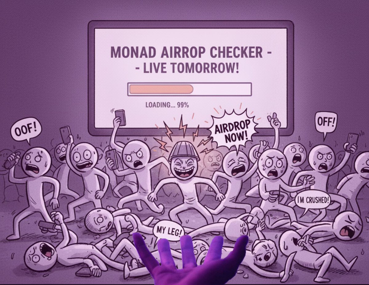 qrsofficial1's tweet photo. 👀 tomorrow is @monad day,

💜 gMonad $MON 
Just imagine user's are like this 👇 https://t.co/JWqbDhvWDD