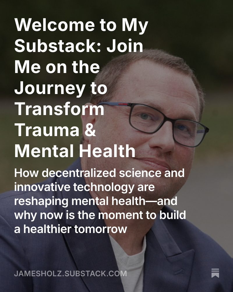 JamesHolzEsq's tweet image. Welcome to My Substack: Join Me on the Journey to Transform Trauma & Mental Health open.substack.com/pub/jamesholz/…
#blog #substack #CryptoNews