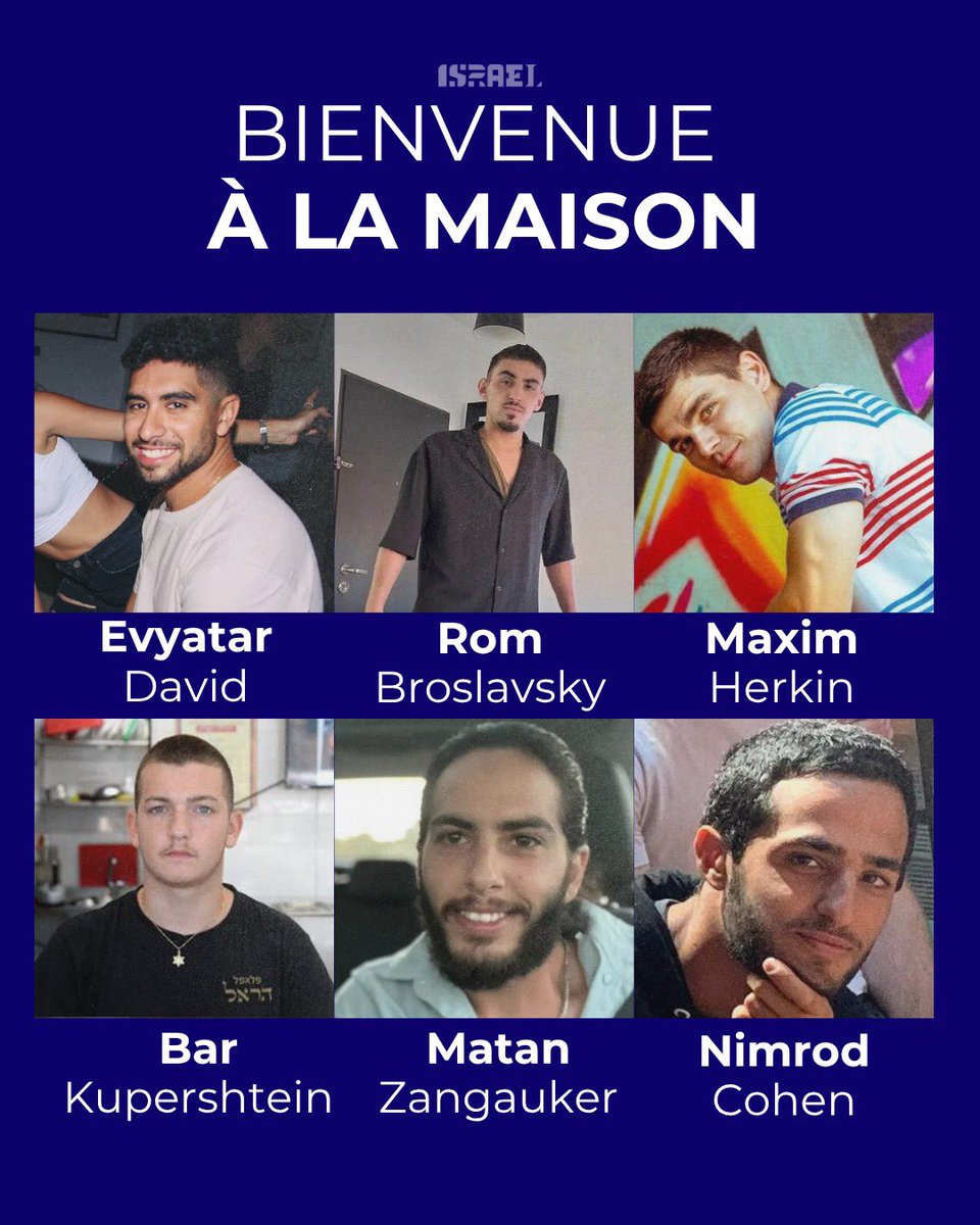 Quel soulagement d’apprendre qu’après plus de deux années d’horreur, les otages israéliens retenus par les terroristes du Hamas vont enfin retrouver leurs familles et leurs proches. Je m’associe pleinement à leur émotion.