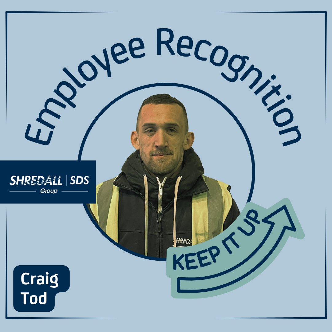 🌟 Shoutout to Craig – a true Shredall SDS Group star! 🌟

Clients described him as helpful, kind, hardworking &amp; an asset in September 👏

Congrats on being Employee of the Month, Craig! 💙

#ShredallSDSGroup #TeamShredall #EmployeeOfTheMonth #ShreddingExcellence
