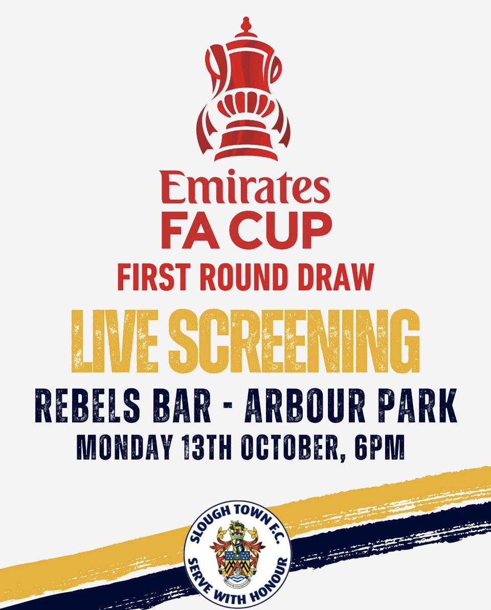 A PROPER FIRST ROUND DRAW AT SL2 5AY THIS EVENING! ..