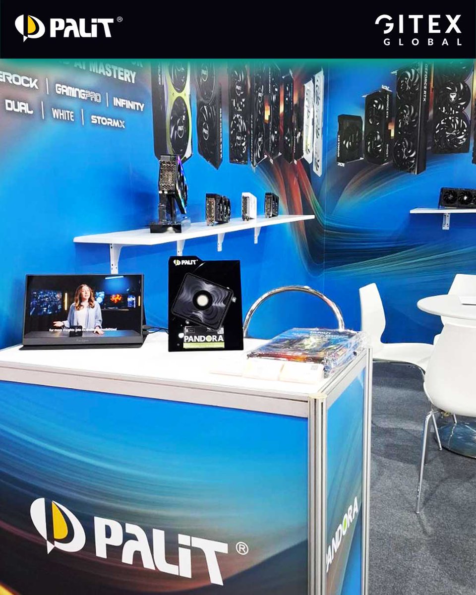 Palit_Global's tweet image. PALIT is at #GITEX 2025!👀

Catch us at the Dubai World Trade Centre, where we&apos;re showcasing the latest GeForce RTX 50 Series graphics cards and the NVIDIA Jetson Orin-powered AI PC - Pandora.

Visit us during October 13–17, 2025
📍Hall 15, Stand H15-D60

@GITEX_GLOBAL