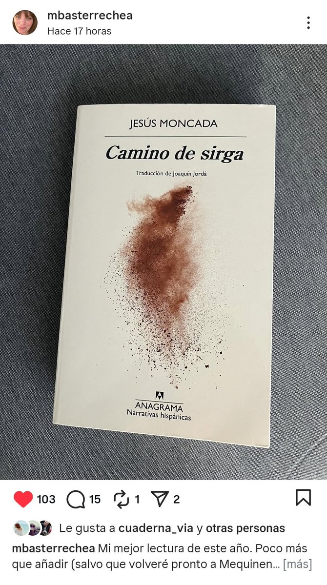 Editorial Contraseña (@edcontrasena) on Twitter photo A mi amiga <a href="/mbasterrechea/">Mónica Basterrechea</a>, que creo que ha leído esta novela para que dejara de decirle que tenía que leerla, le ha encantado (su mejor lectura en lo que va de año —y no lee poco—). ¿A qué estáis esperando quienes aún no la habéis leído? A mi amiga <a href="/mbasterrechea/">Mónica Basterrechea</a>, que creo que ha leído esta novela para que dejara de decirle que tenía que leerla, le ha encantado (su mejor lectura en lo que va de año —y no lee poco—). ¿A qué estáis esperando quienes aún no la habéis leído?