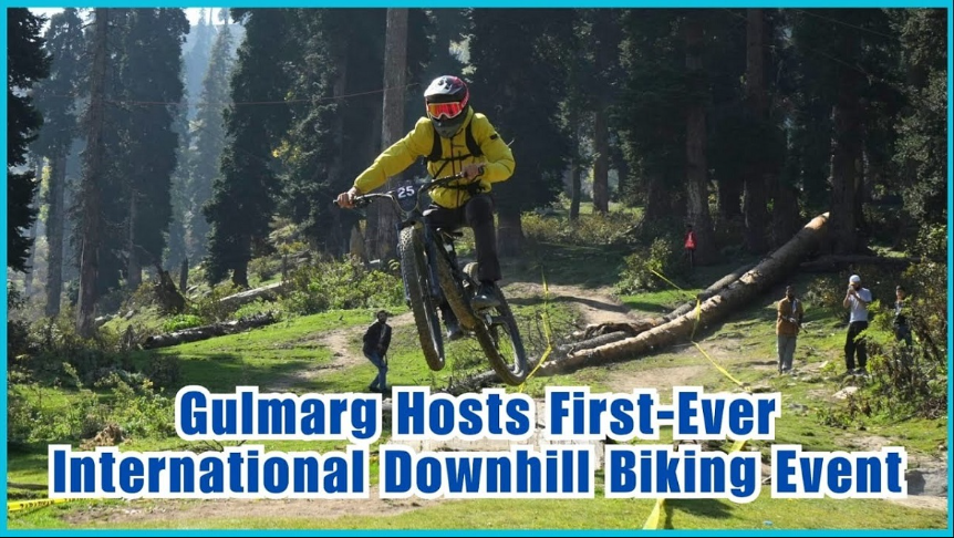 naaz_mahar's tweet photo. The ski-resort of #Gulmarg made history by hosting #India’s first-ever International Downhill Mountain #BikingEvent under the Zabarvan Legends Series.
Slopes of the Valley became a global race track, attracting riders from #Australia, #Indonesia, #Brazil, #Iran, & #Nepal. https://t.co/X6rzj2GrQs