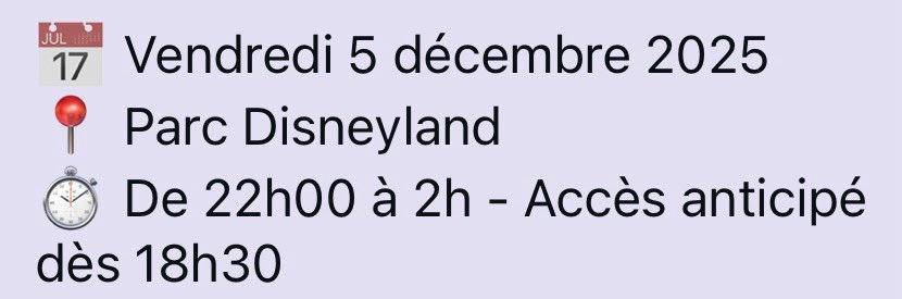 CharactersPBlog's tweet image. Sales for Disneyland Pass Christmas Ball Night will open tomorrow, October 14th. Details for the party have been posted: December 5th from 10pm to 2am (early access from 6:30pm) in Disneyland Park! 59€ per guest, 1 Disneyland Pass member + up to 2 guests. 🎄✨💫
#DisneylandPass