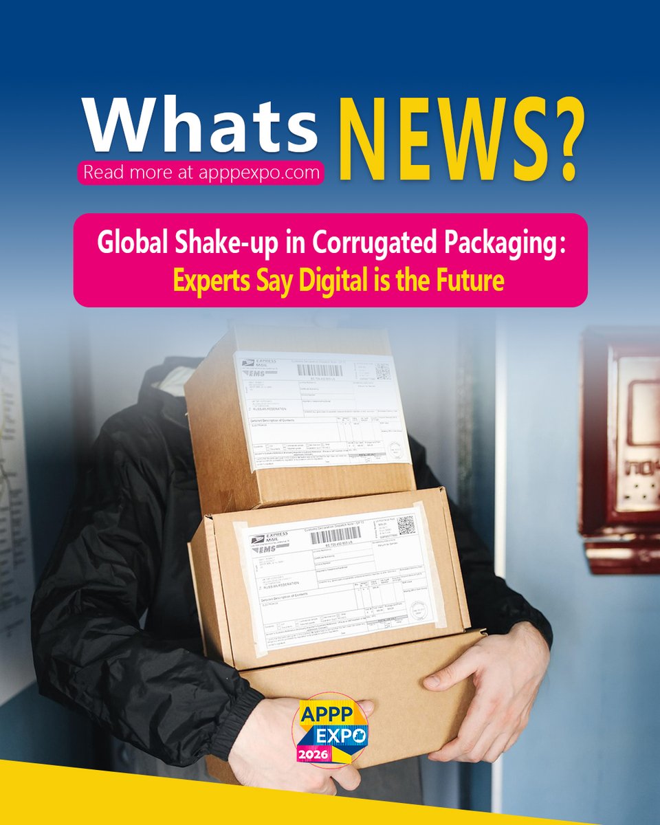 apppexpo's tweet image. What’s behind this global transformation? Find out in our latest feature on apppexpo.com/news/68d63daae…
​​📋Pre-Registration@Bio
📅March 4-7, 2026
📍NECCC
#APPPEXPO2026 #PackagingTrends #DigitalPrinting #Sustainability