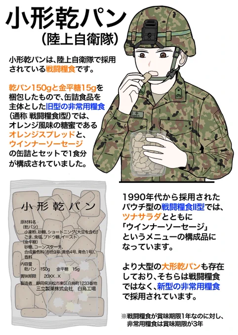 自衛隊の乾パン 