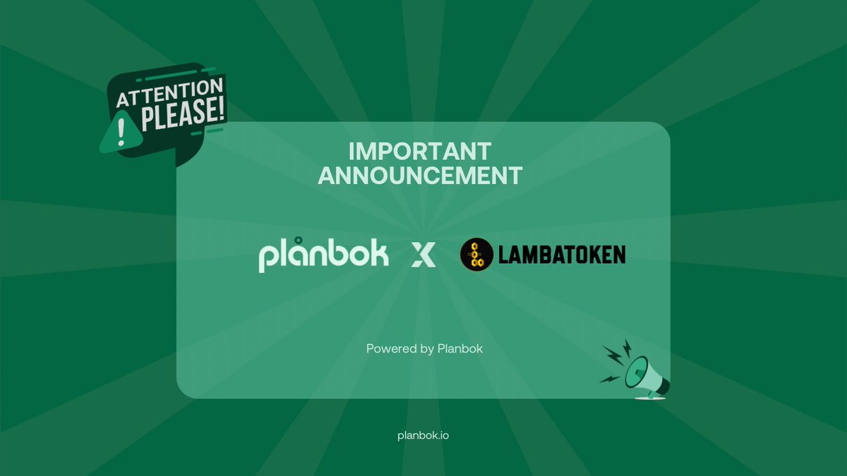 Web3 utility gets real.

Planbok 🤝 Lambatoken

Together, we’re enabling everyday businesses to offer their users vouchers in $LBT, powered by Planbok’s programmable wallet layer.

Wallets meet rewards.
Simplicity meets adoption. 💛