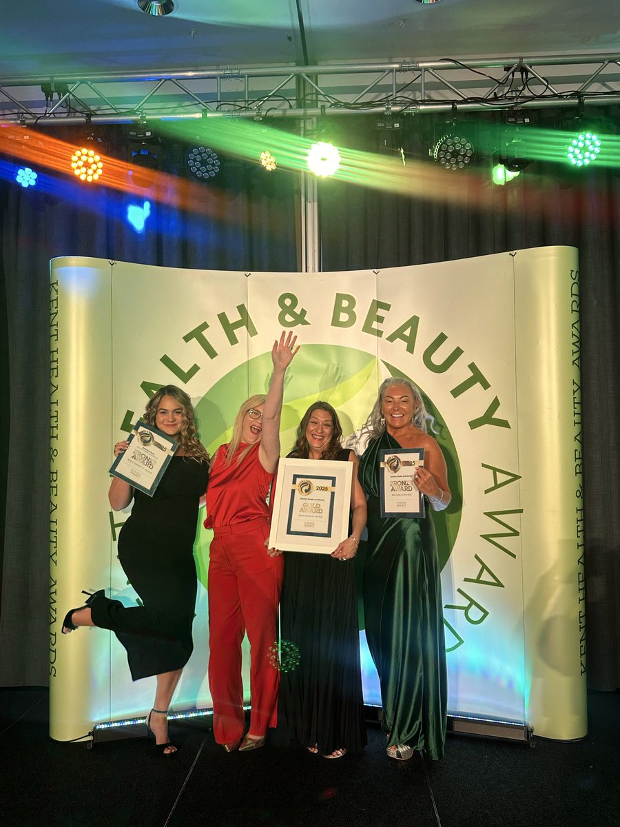 SerenityBecca's tweet photo. Well we only went and won gold for Best Beauty Salon of the year at the Kent Health and Beauty Awards 2025! 🤩🥇🏆👑 https://t.co/2PTua9oQMK