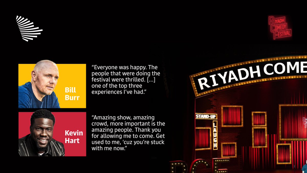 CICSaudi's tweet image. Riyadh Comedy Festival | The world’s biggest comedy festival had the people of Saudi Arabia laughing their heart out. Here’s what some of the comedians had to say about it.