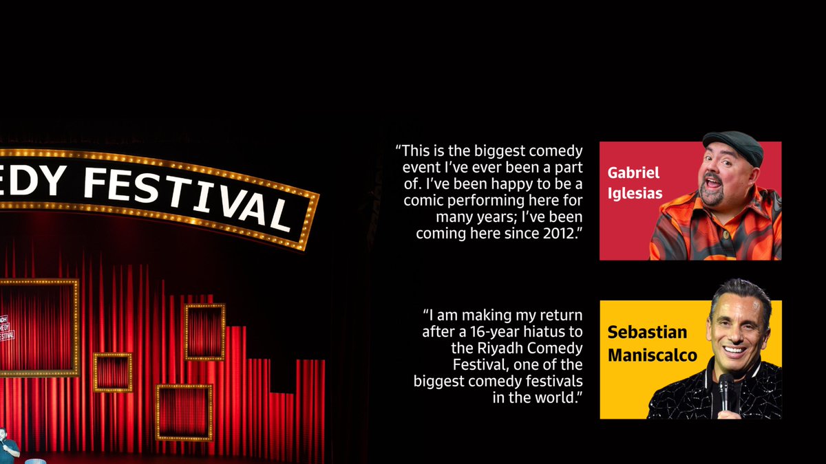 CICSaudi's tweet image. Riyadh Comedy Festival | The world’s biggest comedy festival had the people of Saudi Arabia laughing their heart out. Here’s what some of the comedians had to say about it.