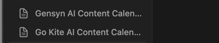 I just finished preparing my content calendar for the Gensyn AI and Kite AI Creators program.

I'm ready to win this Q4.