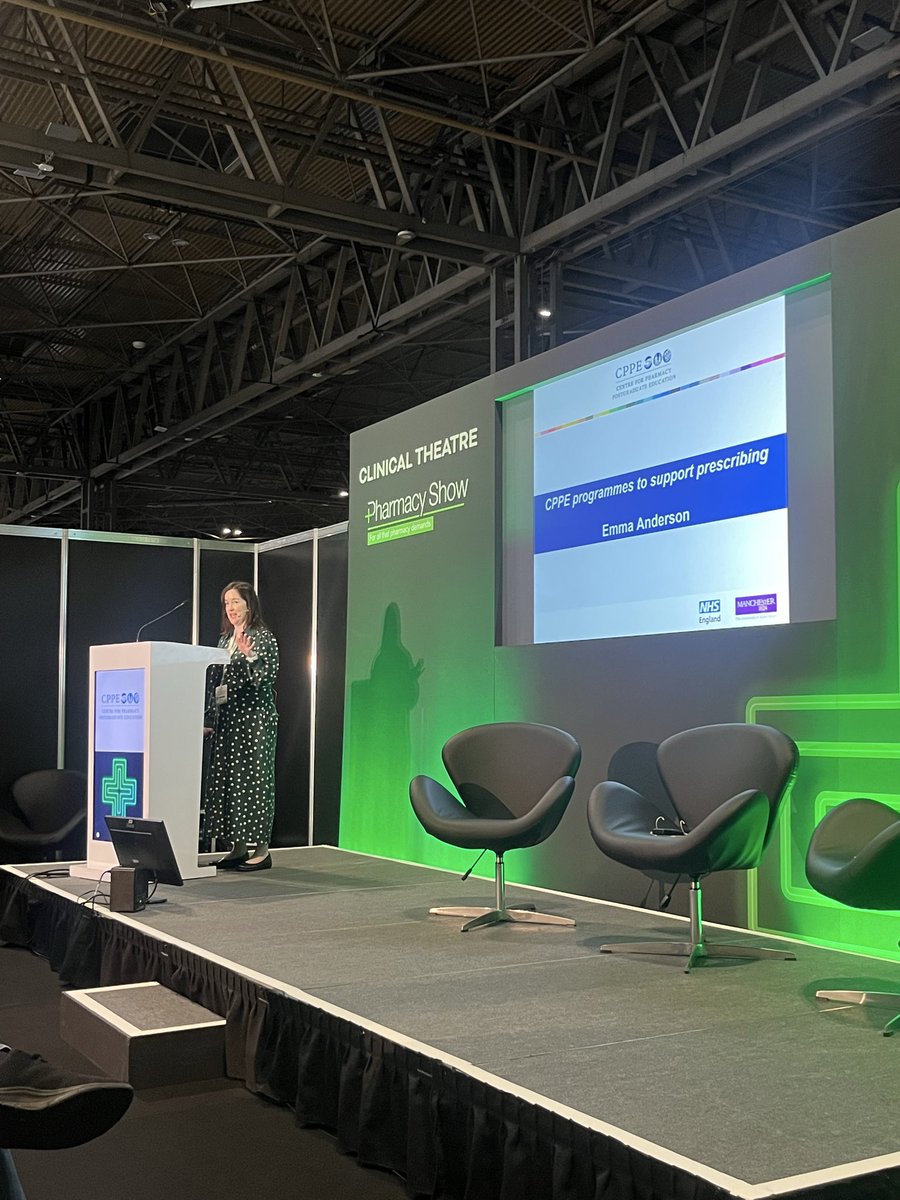MollyBowcott's tweet photo. Starting off day 2 with a talk from @cppeengland’s Emma Anderson about safe prescribing, particularly in regard to weight management @pharmacyshow #PharmacyShow #PS25UK https://t.co/hf10D6pjww