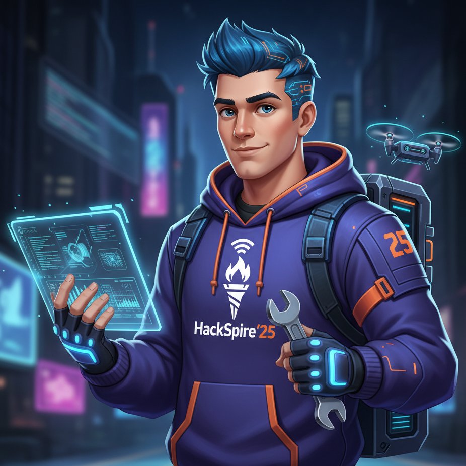 DebadityaSaha5's tweet image. #HackSpire25 #acmfiem #MascotMakingChallenge.